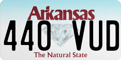 AR license plate 440VUD