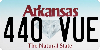 AR license plate 440VUE