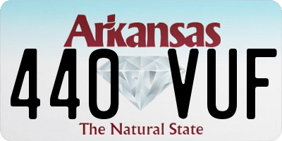 AR license plate 440VUF