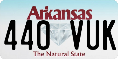 AR license plate 440VUK
