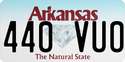 AR license plate 440VUO