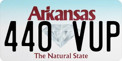 AR license plate 440VUP