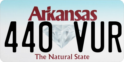 AR license plate 440VUR