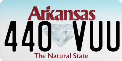 AR license plate 440VUU