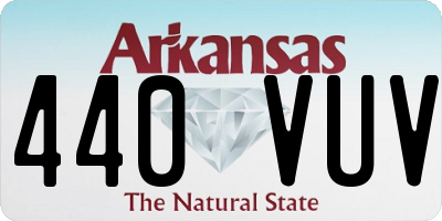 AR license plate 440VUV