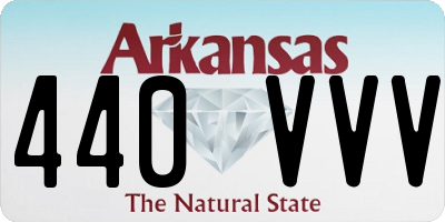 AR license plate 440VVV