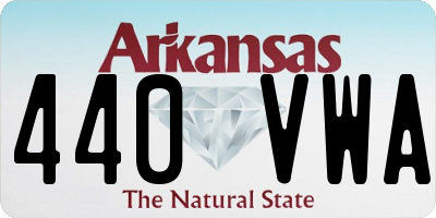 AR license plate 440VWA