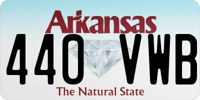 AR license plate 440VWB