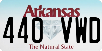 AR license plate 440VWD