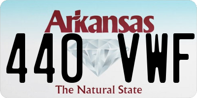 AR license plate 440VWF