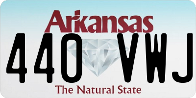 AR license plate 440VWJ