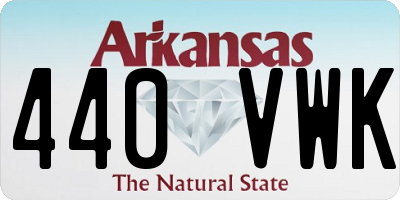 AR license plate 440VWK