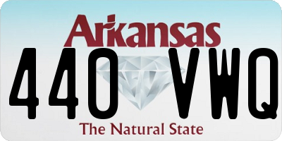 AR license plate 440VWQ