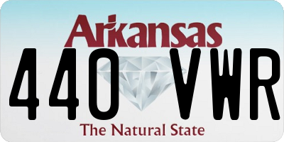 AR license plate 440VWR