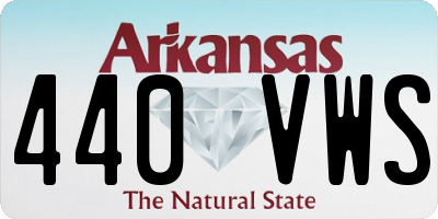 AR license plate 440VWS