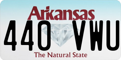AR license plate 440VWU
