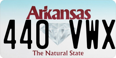 AR license plate 440VWX