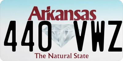 AR license plate 440VWZ