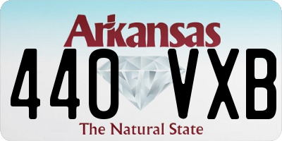 AR license plate 440VXB