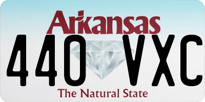 AR license plate 440VXC