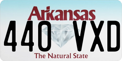 AR license plate 440VXD