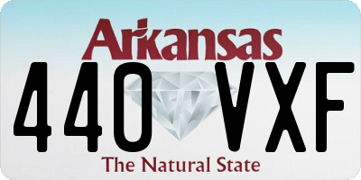AR license plate 440VXF