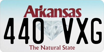 AR license plate 440VXG