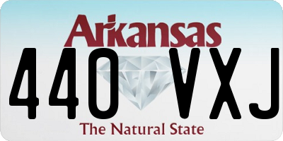 AR license plate 440VXJ
