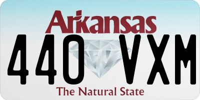 AR license plate 440VXM