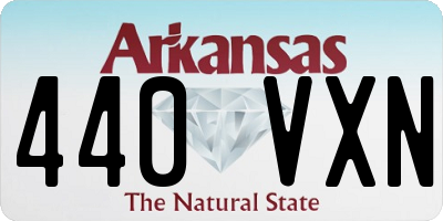 AR license plate 440VXN