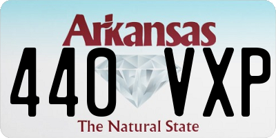 AR license plate 440VXP