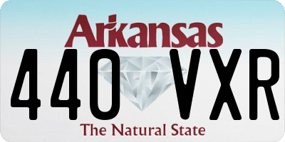 AR license plate 440VXR