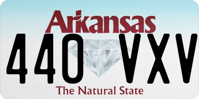 AR license plate 440VXV