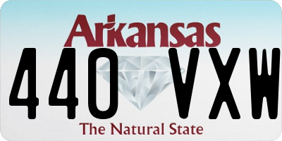AR license plate 440VXW