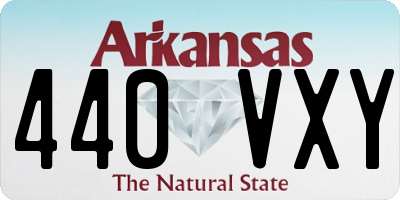 AR license plate 440VXY