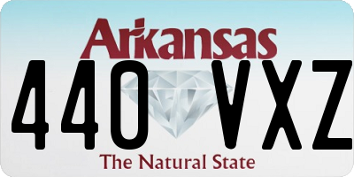 AR license plate 440VXZ