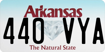 AR license plate 440VYA