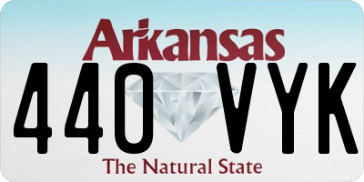 AR license plate 440VYK