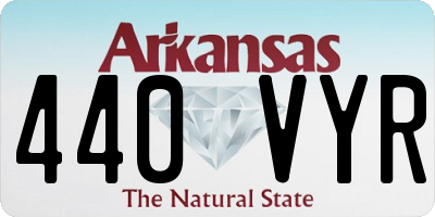 AR license plate 440VYR