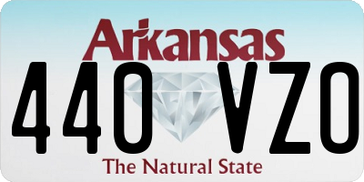 AR license plate 440VZO