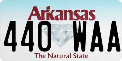 AR license plate 440WAA