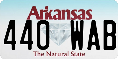 AR license plate 440WAB