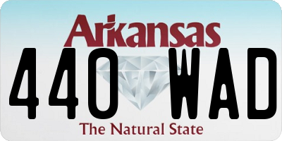 AR license plate 440WAD