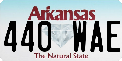 AR license plate 440WAE
