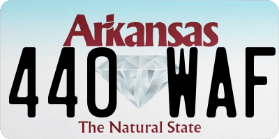 AR license plate 440WAF