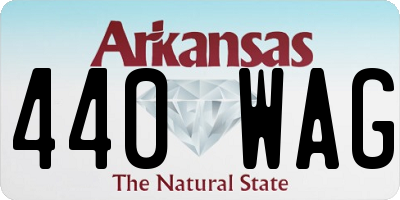 AR license plate 440WAG