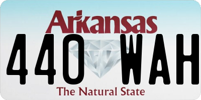 AR license plate 440WAH