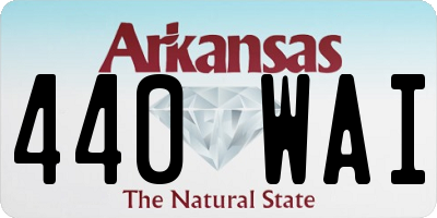 AR license plate 440WAI