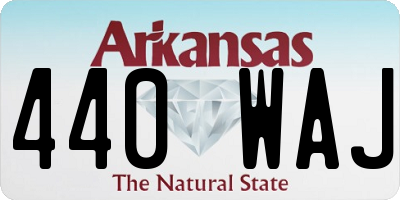 AR license plate 440WAJ