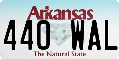 AR license plate 440WAL